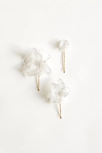 A.B. Ellie Adina Hair Pin Trio by A B Ellie /HDWR #0 default Ivory thumbnail