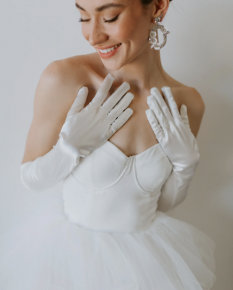 Untamed Petals Jasper Gloves by Untamed Petals #1 White thumbnail
