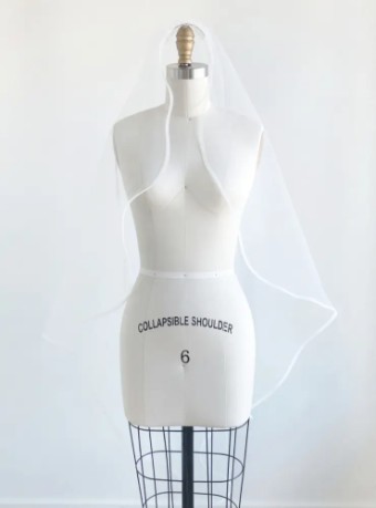 Sara Gabriel Headpieces Marina Veil by Sara Gabriel #0 default Diamond White thumbnail