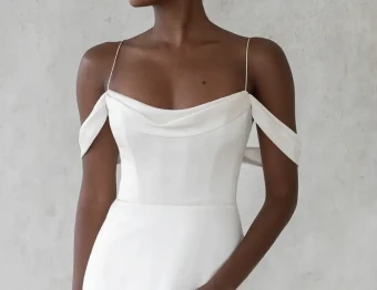 Alexandra Grecco Forsythia Detachable Off the Shoulder Sleeves #0 default Off White thumbnail