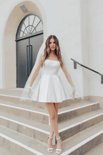 Untamed Petals Theodore Mini Dress #0 default Light Ivory thumbnail