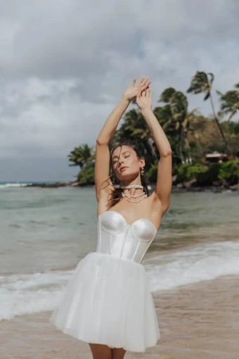Untamed Petals Halsey Dress #0 default Light Ivory thumbnail