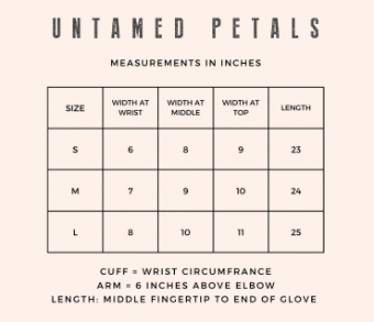 Untamed Petals September Sheer Gloves #2 Light Ivory thumbnail