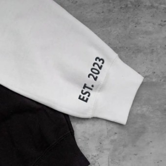 Heirloom Bridal Company Embroidered Sweatshirt - Custom - by Heirloom Bridal #2 White thumbnail