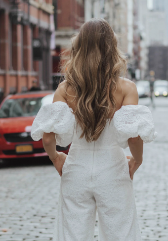 Untamed Petals Cassie Jumpsuit #3 Light Ivory thumbnail