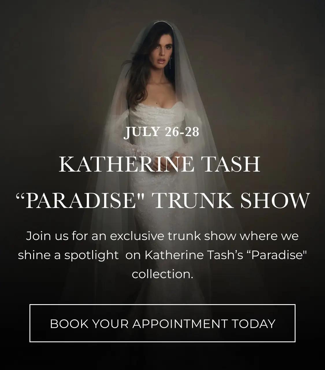 picture promoting katherine tash "paradise" collection trunk show evet