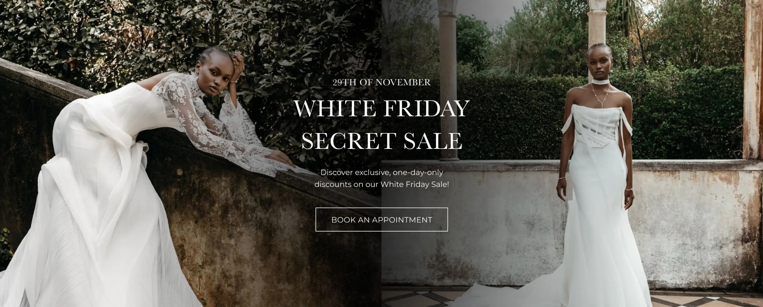 white friday secret sale banner