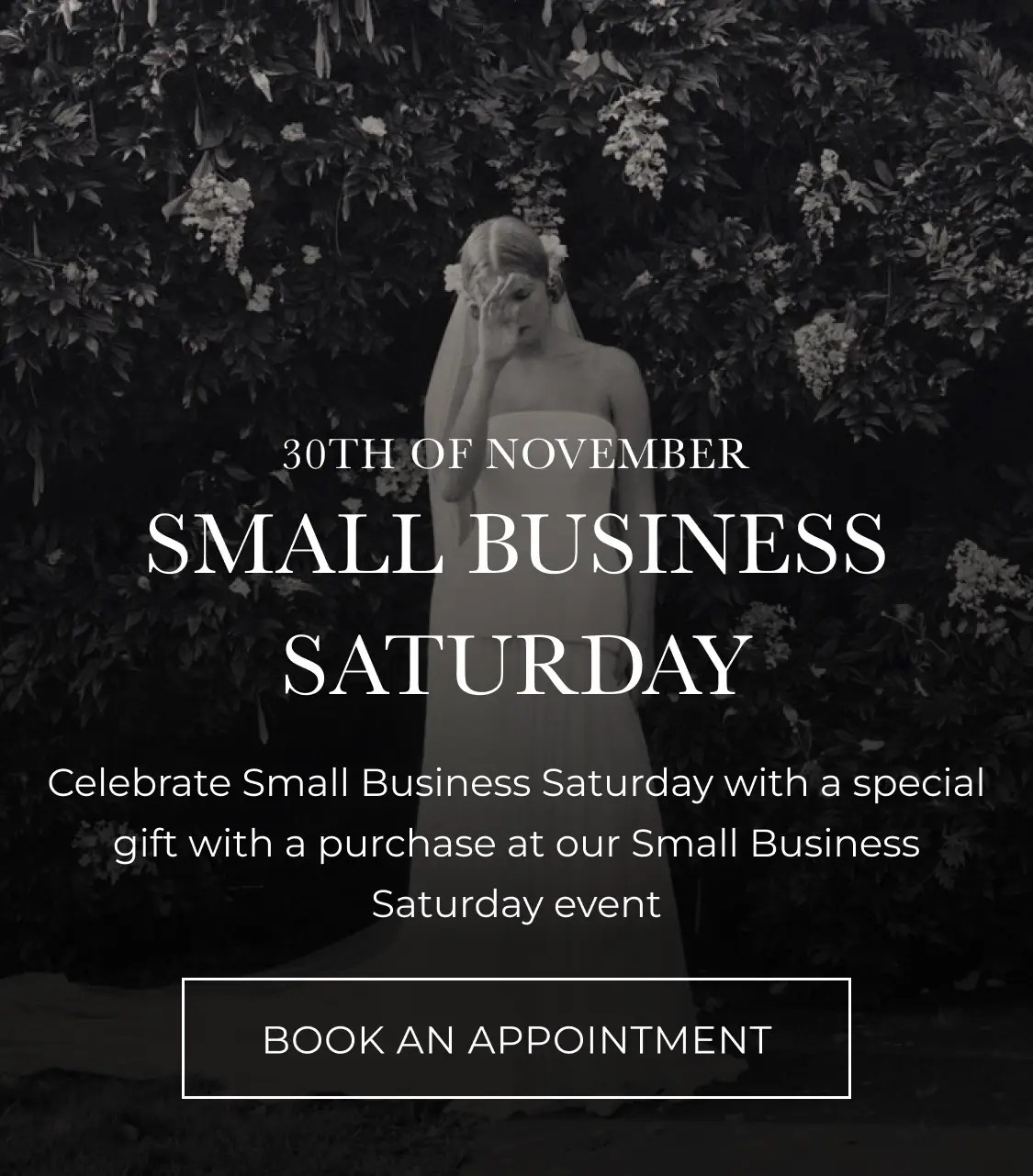 Small Business Saturday event banner