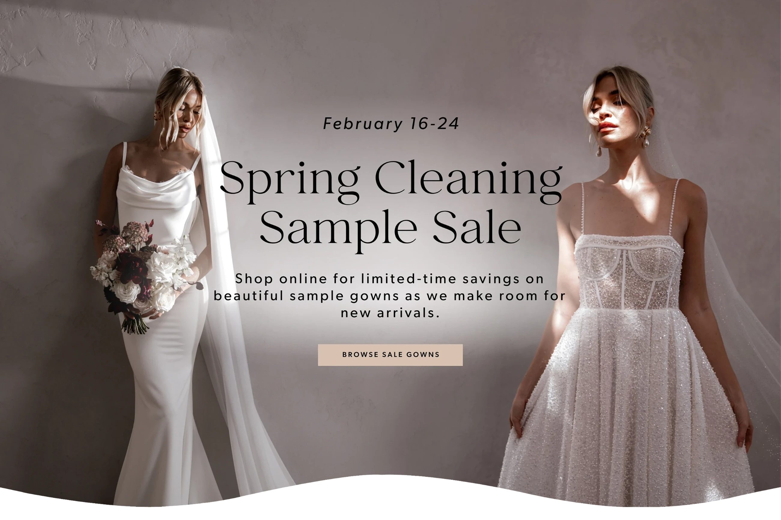 Spring Cleaning Sample Sale Banner
