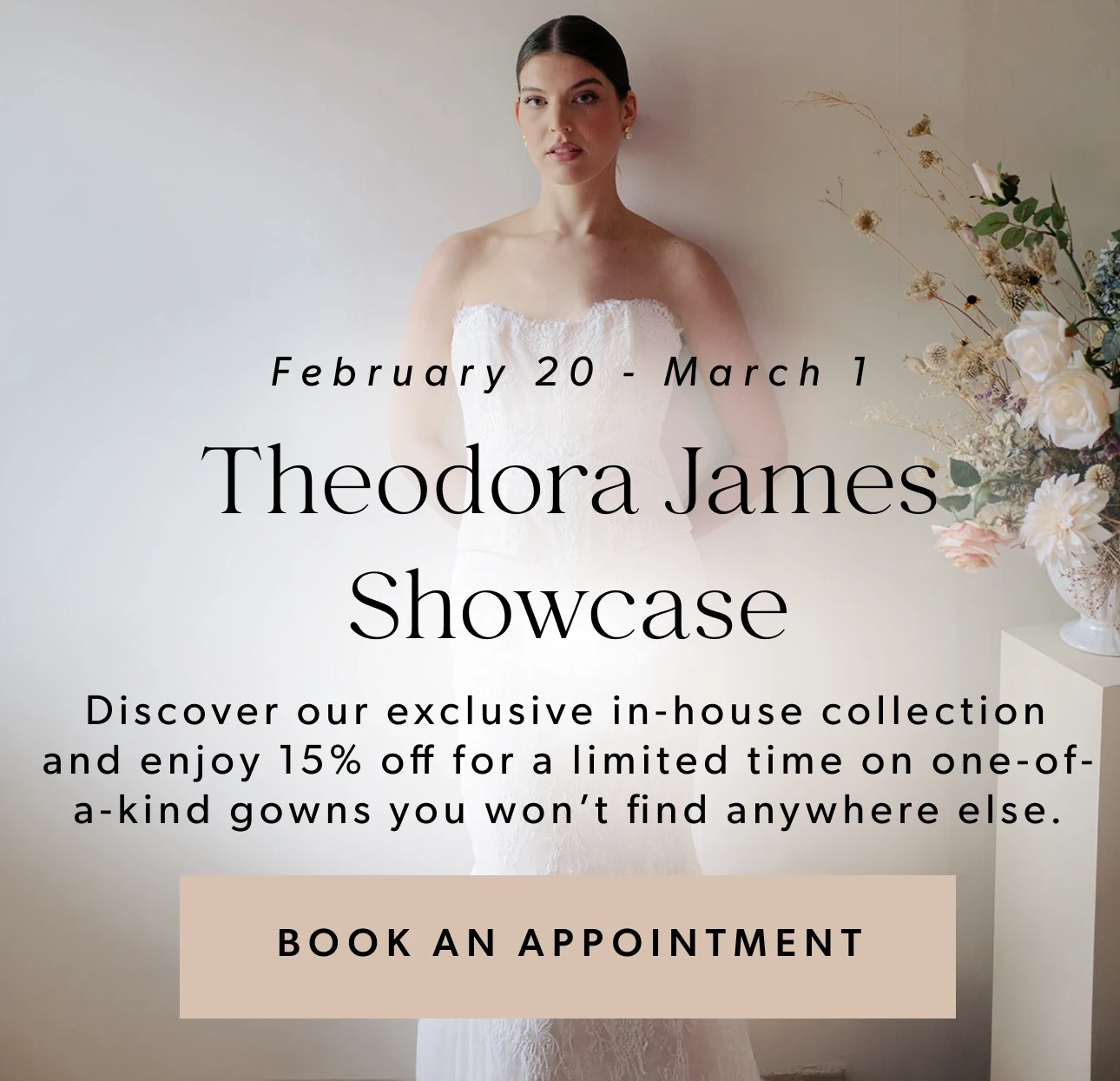Theodora James Showcase Banner