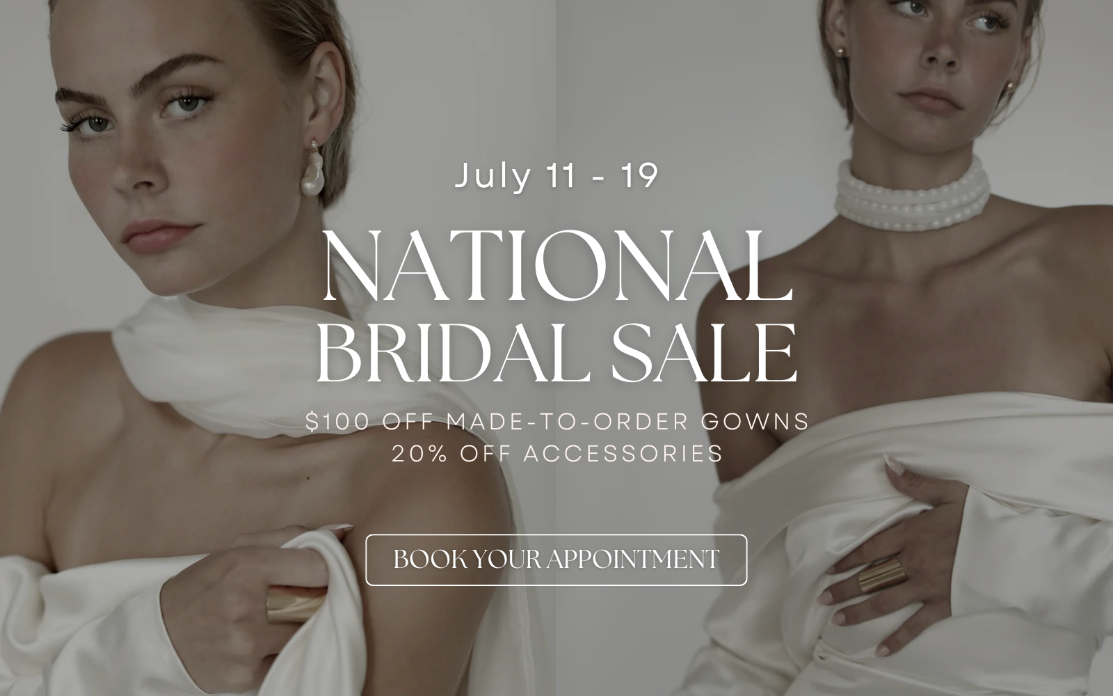 National Bridal Sale Desktop Banner
